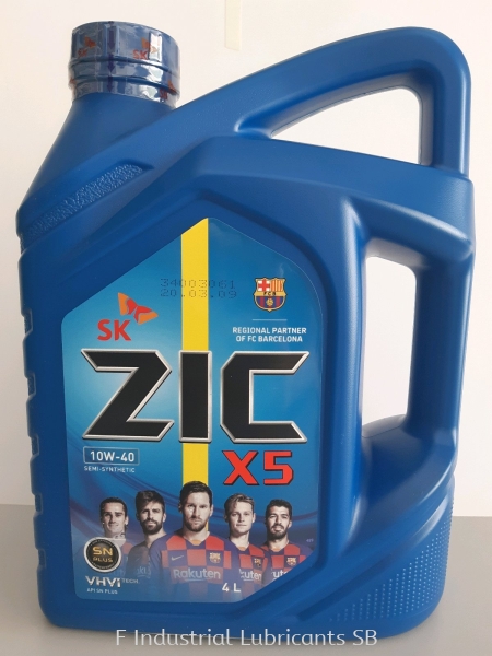 ZIC X5 10W-40 SEMI SYNTHETIC (API-SN PLUS) ZIC Gasoline SK ZIC Engine Oils Malaysia, Perak Distributor, Supplier, Supply, Supplies | F Industrial Lubricants Sdn Bhd