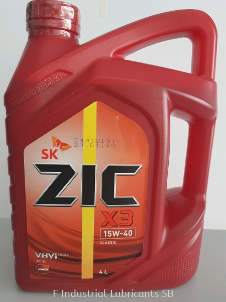 ZIC X3 15W-40 (API-SL) ZIC Gasoline SK ZIC Engine Oils Malaysia, Perak Distributor, Supplier, Supply, Supplies | F Industrial Lubricants Sdn Bhd