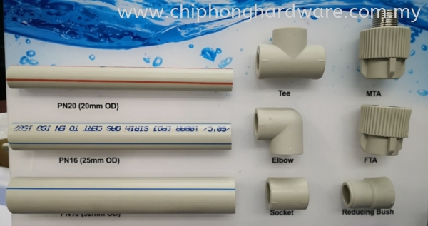 PPR PPR Pipes & Fittings Selangor, Malaysia, Kuala Lumpur (KL), Seri Kembangan Supplier, Suppliers, Supply, Supplies | CHIP HONG HARDWARE SDN BHD