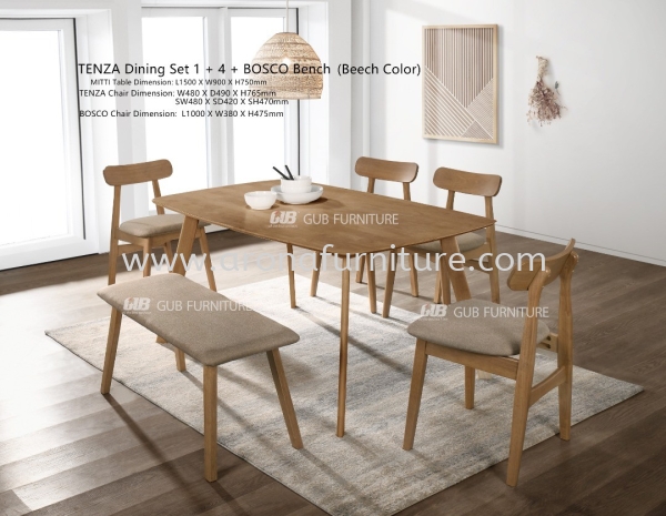 TENZA DINING SET designer wood series Dining Set Arona Johor Bahru (JB), Malaysia, Skudai Supplier, Suppliers, Supply, Supplies | Arona Furniture Sdn. Bhd.