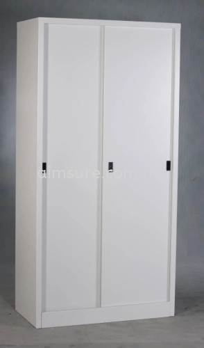 Full height steel cabinet sliding door