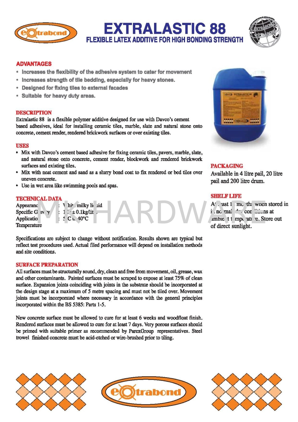 EXTRABOND EXTRALASTIC 88