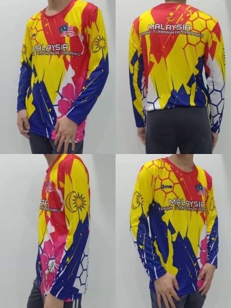 Attop Malaysia Shirt RN LS Microfibre Sublimation Jersey Kuala Lumpur (KL), Malaysia, Selangor, Pandan Indah Manufacturer, Supplier, Supply, Supplies | Azzurri Enterprise Sdn Bhd