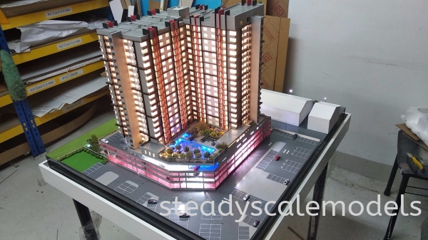  Project D7 Kuala Lumpur (KL), Malaysia, Selangor, Kepong Architectural, Building, Model | Steady Scale Models