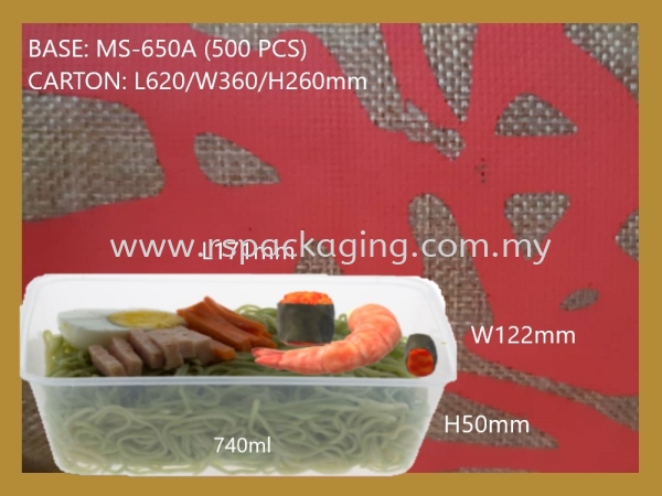 MS-650A BASE+LIDS (500 PCS)x2 RECTANGLE PLASTIC CONTIANER MICROWAVEABLE PLASTIC CONTAINNER Kuala Lumpur (KL), Malaysia, Selangor, Kepong Supplier, Suppliers, Supply, Supplies | RS Peck Trading