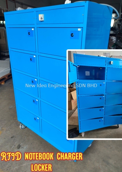 RFID notebook locker with charger CABINET Penang, Malaysia, Bukit Mertajam Supplier, Suppliers, Supply, Supplies | New Idea Engineering Sdn Bhd