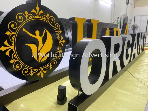 HARA ORGANIC SDN BHD 3D BOXUP LED FRONTLIT LETTERING AT SETIA ALAM, SUNSURIA SELANGOR 3D BOX UP LETTERING SIGNAGE Malaysia, Selangor, Klang, Kuala Lumpur (KL) Manufacturer, Supplier, Supply, Supplies | U World Design Advertising