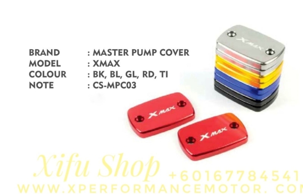 FRONT BRAKE MASTER PUMP COVER ACCESSORIES CNC YAMAHA XMAX250/300  Others Johor Bahru JB Supply Suppliers | X Performance Motor