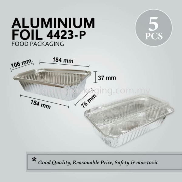 Aluminum Foil Tray 4423-P Aluminum Foil Tray Selangor, Malaysia, Kuala Lumpur (KL), Shah Alam Supplier, Suppliers, Supply, Supplies | Eco Plus Packaging