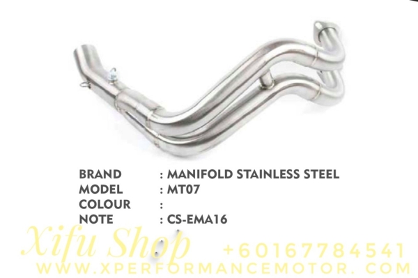 EXHAUST HEADER MANIFOLD RACING MT07 CS-EMA16 Others Johor Bahru JB Supply Suppliers | X Performance Motor