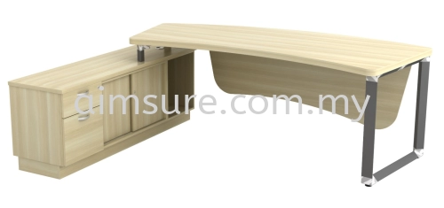 Unique Director table with credenza return AIM2462-OXL