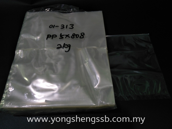 PP 5"x8"(08) (2KG/15PKT/30KG) THAI/PP Plastic Bag Plastic Bag Johor Bahru (JB), Malaysia, Muar, Skudai Supplier, Wholesaler, Supply | Yong Sheng Supply Sdn Bhd