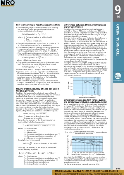 How To Obtain Proper Rated Capacity of Load Cells Civil Engineering & Construction Instruments Civil Engineering & Construction Instruments KYOWA Selangor, Malaysia, Kuala Lumpur (KL), Shah Alam Supplier, Suppliers, Supply, Supplies | MRO Distribution Sdn Bhd