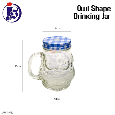 Owl Shape Drinking Jar LFH-YW031