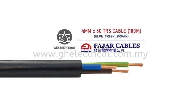 Fajar 0.75mm-6mm X 3c Trs Cable  Fajar Cables Cables Kuala Lumpur (KL), Malaysia Supply, Supplier | G&H Electrical Trading Sdn Bhd