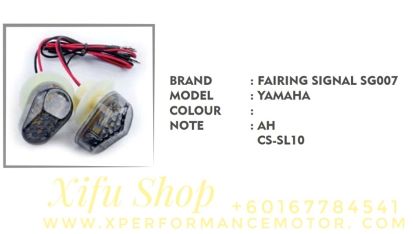 SIGNAL LED ASSY FAIRING SG007 YAMAHA CS-SL10 Others Johor Bahru JB Supply Suppliers | X Performance Motor