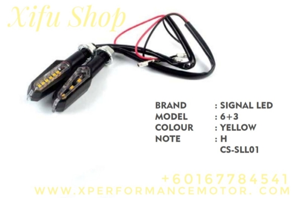 SIGNAL LED ASSY 6+3 YELLOW CS-SLL01 Others Johor Bahru JB Supply Suppliers | X Performance Motor