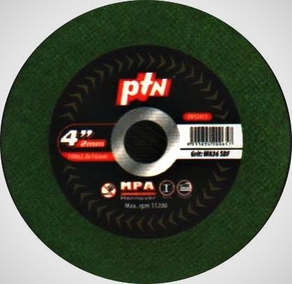 PTN 4" X 1.2MM ABRASIVE PRODUCT (Cutting/Grinding/Sand disc) Selangor, Malaysia, Kuala Lumpur (KL), Klang Supplier, Suppliers, Supply, Supplies | Fast Weld Sdn Bhd