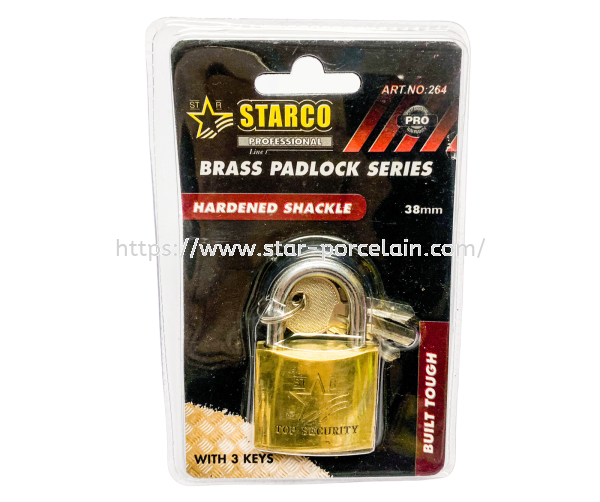  38mm STARCO BRASS PADLOCK SERIES