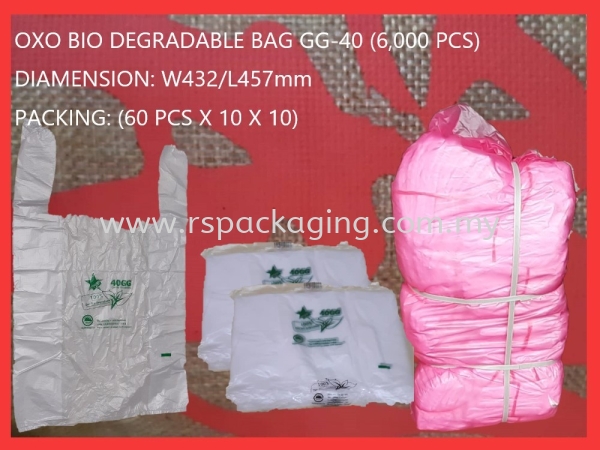 GG-40 OXO BIO DEGRADABLE BAG (+-6,000 PCS) OXO BIODEGRADABLE BAG PLASTIC BAGS Kuala Lumpur (KL), Malaysia, Selangor, Kepong Supplier, Suppliers, Supply, Supplies | RS Peck Trading