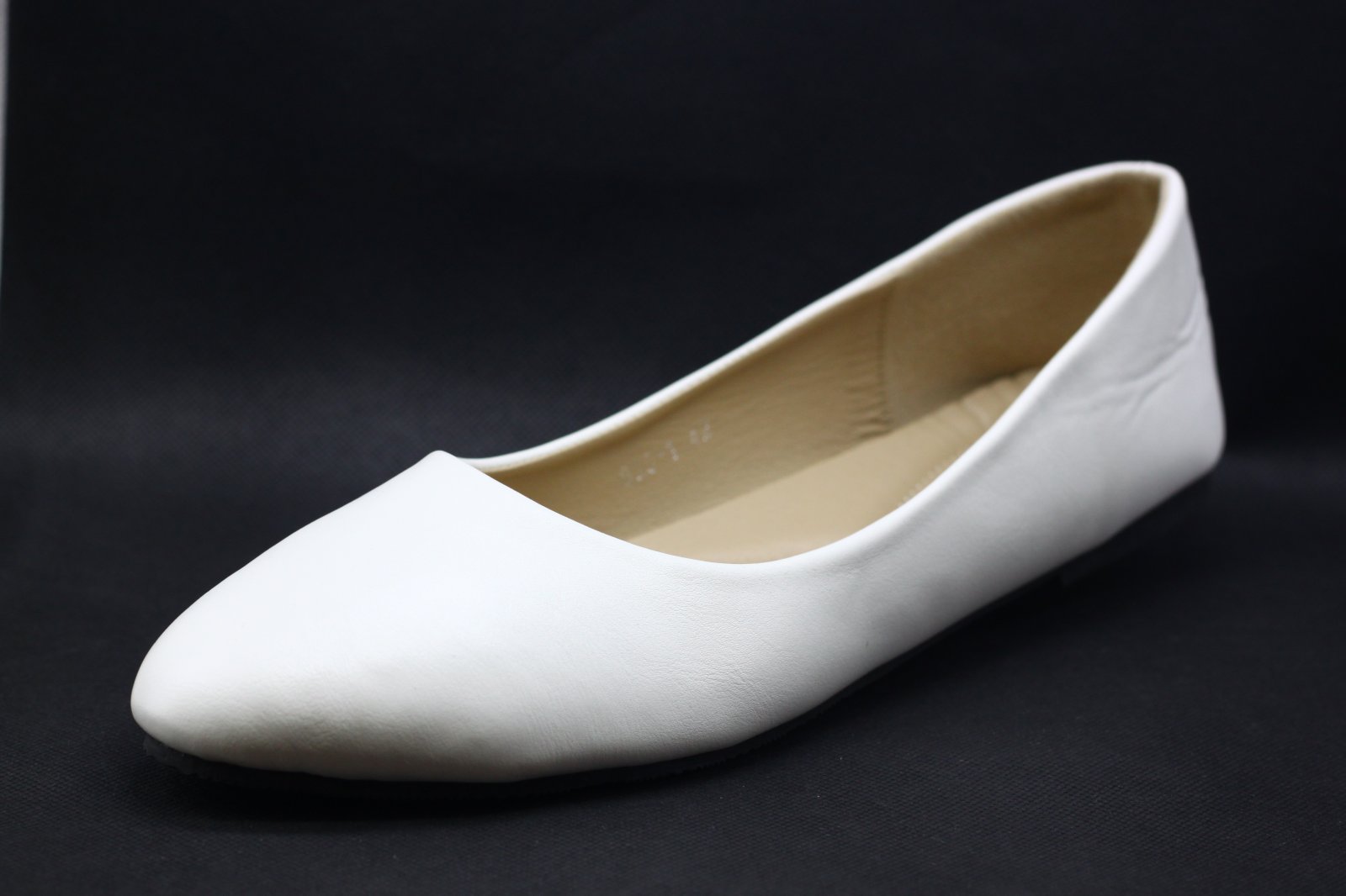 white colour flat shoes