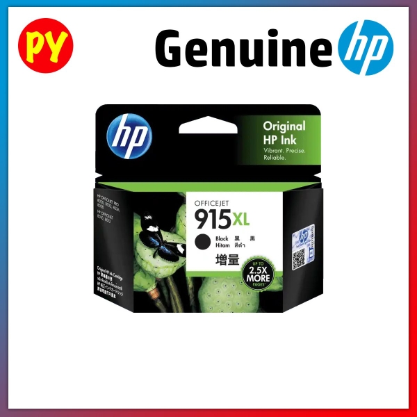 HP 915 XL Black Original Ink Cartridge - 3YM22AA  HP INK CARTRIDGES Kuala Lumpur, KL, Jalan Kuchai Lama, Selangor, Malaysia. Supplier, Suppliers, Supplies, Supply | PY Prima Enterprise Sdn Bhd