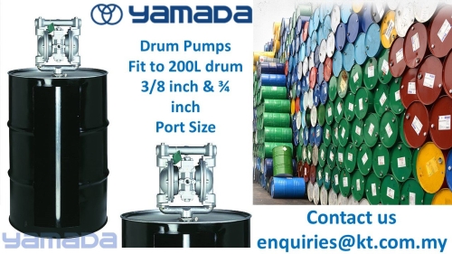 Yamada Drum Pump fit to 200L drum 3/8 inch and 3/4 inch port size