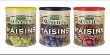 SunView Jumbo Size Organically Grown Raisins
