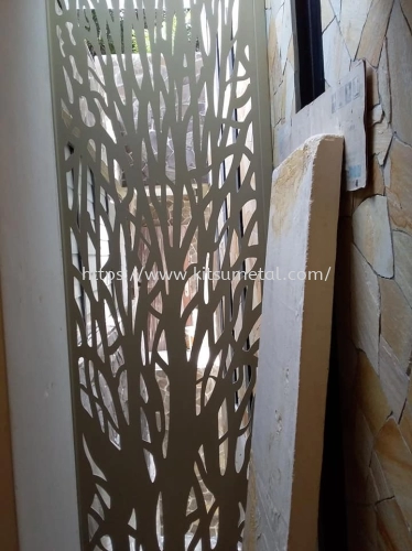 Stainless Steel with Tree Pattern