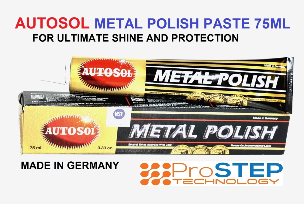 Autosol Metal Polish 75 Ml for Chrome Copper Brass 1000 