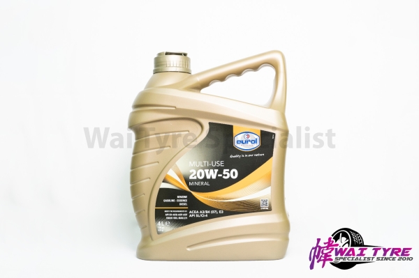 EUROL MULTI-USE 20W-50 MINERAL EUROL ENGINE OIL& GEAR OIL Kulai, Johor Bahru (JB), Malaysia Supplier, Suppliers, Supply, Supplies | Wai Tyre Specialist (Tmn Putri) Sdn Bhd