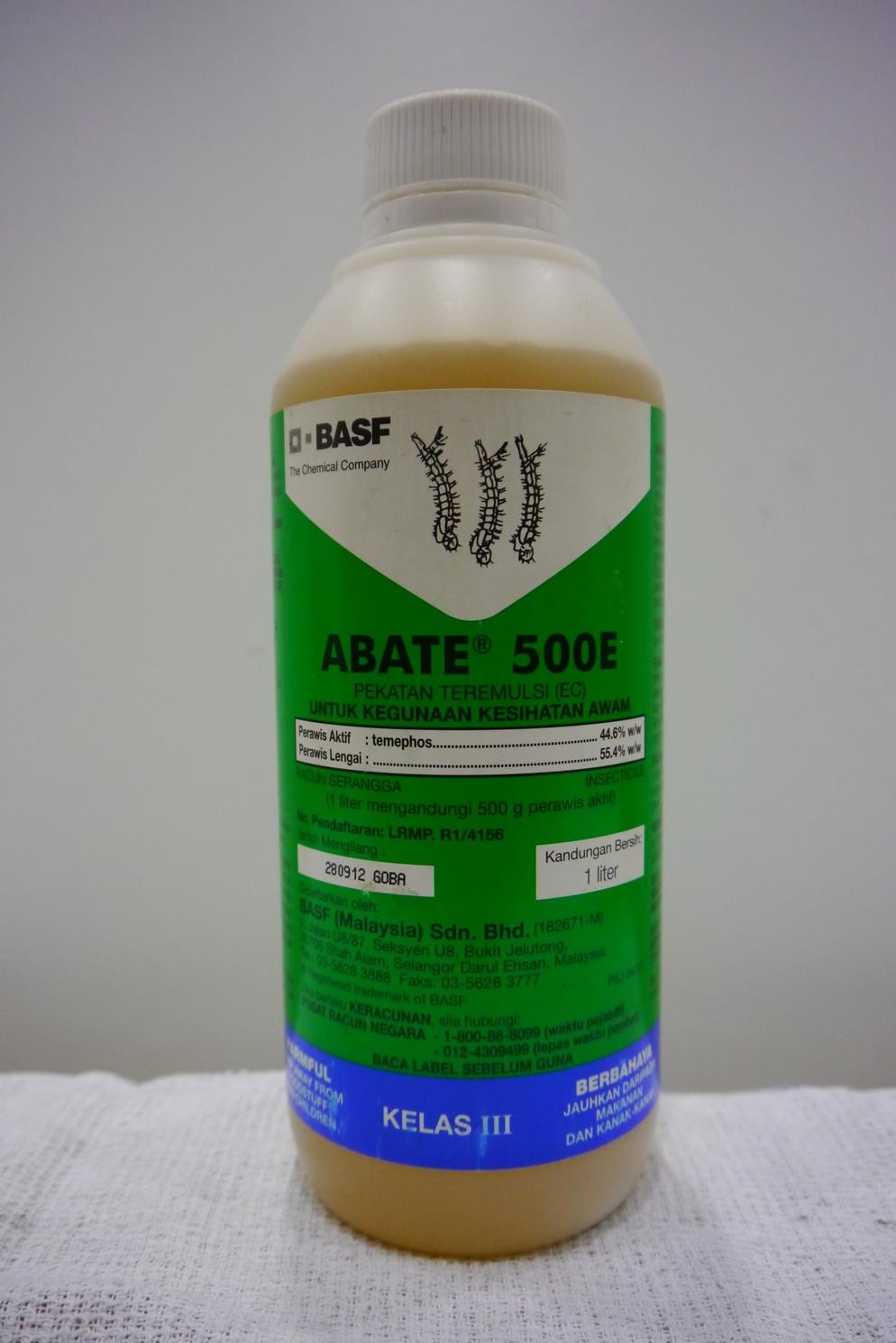 ABATE 500E BASF CHEMICAL PRODUCT Selangor, Malaysia, Kuala Lumpur 