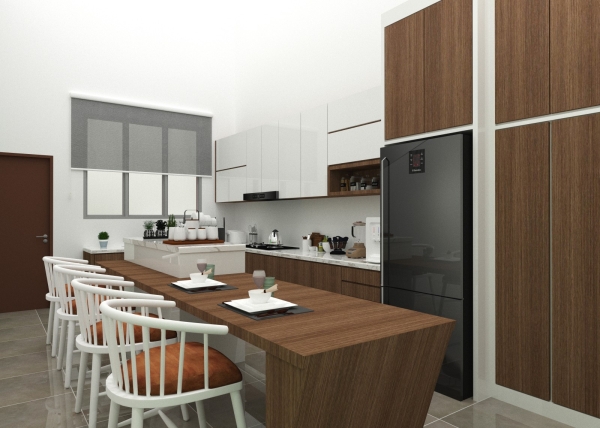 3D FOR KITCHEN MEDAN KLEBANG  Projek Perak, Malaysia, Ipoh Supplier, Suppliers, Supply, Supplies | Home Style Furniture Trading (Ipoh) Sdn Bhd