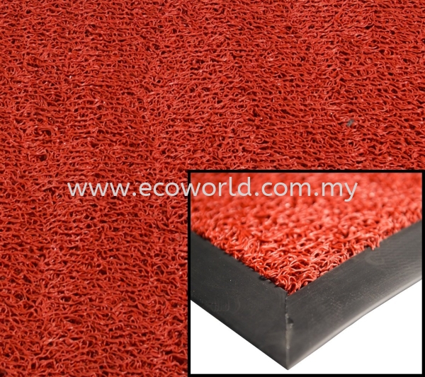 Heavy Duty Coil Mat (Unbacked)-Red Heavy Duty Coil Mat (Unbacked) PVC Cushion Coil Mat Malaysia, Johor Bahru (JB) Supplier, Supply, Supplies | ECO WORLD HYGIENE (M) SDN BHD