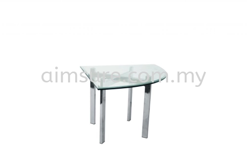 Tempered glass quarter side coffee table AIM7700-8T 