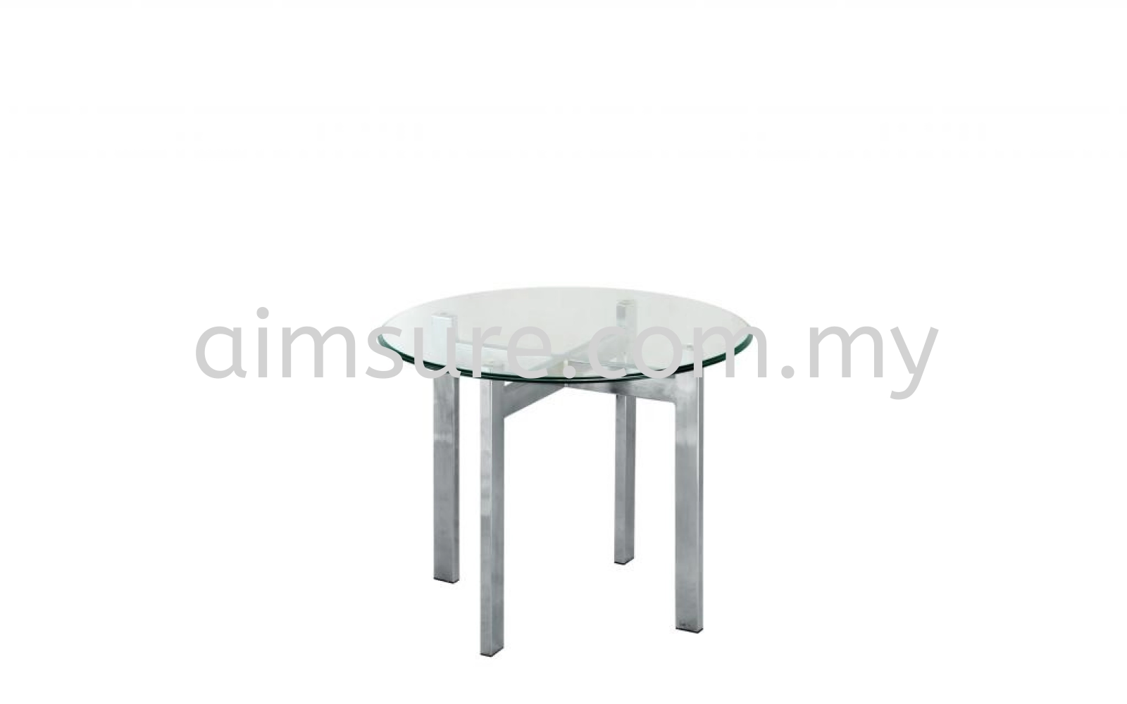 Tempered glass round side coffee table AIM7700-7T 
