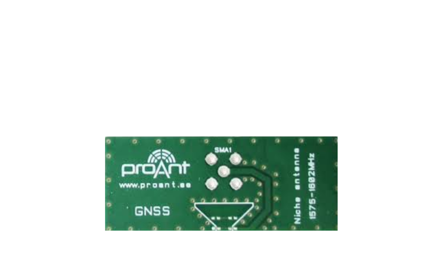 proant niche™ gnss antenna, small pcb embedded antenna for use with gps/glonass band l1, galileo e1, beidou/compass e1/e2