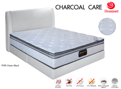 Charcoal Care Thickness 11" Mattress Bedroom Set Selangor, Kuala Lumpur (KL), Puchong, Malaysia Supplier, Suppliers, Supply, Supplies | Elmod Online Sdn Bhd