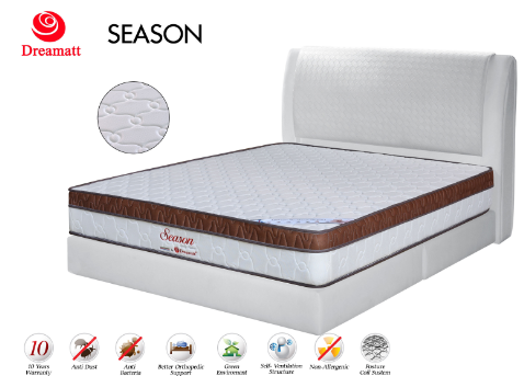 Season Thickness 10" Mattress Bedroom Set Selangor, Kuala Lumpur (KL), Puchong, Malaysia Supplier, Suppliers, Supply, Supplies | Elmod Online Sdn Bhd