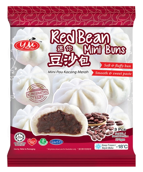 Red Bean Mini Bun  9pcsx30g Mini Buns Malaysia, Johor, Kluang Supplier, Manufacturer, Supply, Supplies | YM PASTRY MANUFACTURING SDN BHD