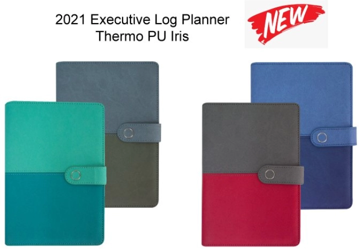 2021 Executive Log Planner Thermo PU Iris 09