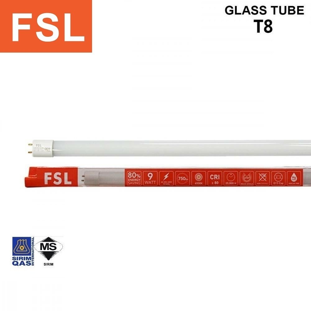 FSL T8 LED Glass Tube Only (Sirim) FSL LED Tube & Batten FSL Malaysia,  Selangor, Kuala