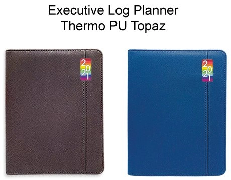 Executive Log Planner Thermo PU Topaz