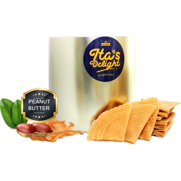 Ita Delight Peanut Butter Kacang Mentega Kuih Kapit Folded Love Letter Premium Gold Tin Extra Santan Coconut Extra Egg Chef Ita Delight Handmade Kuih Raya Cookies Kuala Lumpur (KL), Malaysia, Selangor Supplier, Suppliers, Supply, Supplies | H & H Foodstuff Sdn Bhd