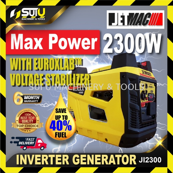 JETMAC / EUROX Silent JI2300 Inverter Generator 2.3kW 1900W Generator Kuala Lumpur (KL), Malaysia, Selangor, Setapak Supplier, Suppliers, Supply, Supplies | Sui U Machinery & Tools (M) Sdn Bhd