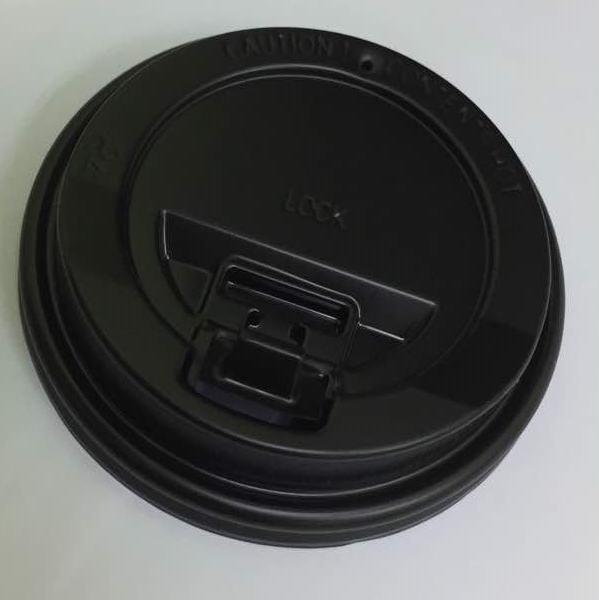 Hot Cup Lid (Reclosable Lid) Black