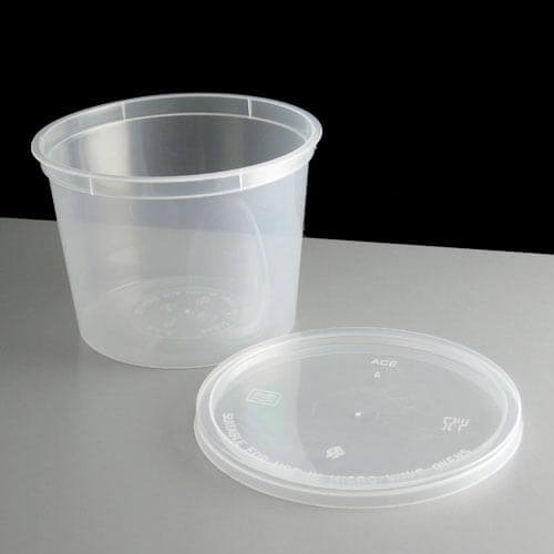 T-25 (650ml) Round Container With Lid