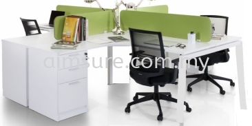 4 pax Citrine leg workstation