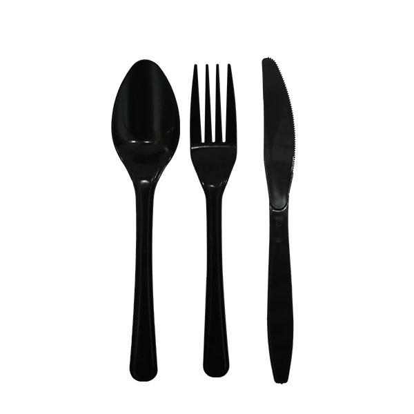 Plastic Cutlery (Black Heavy Duty)