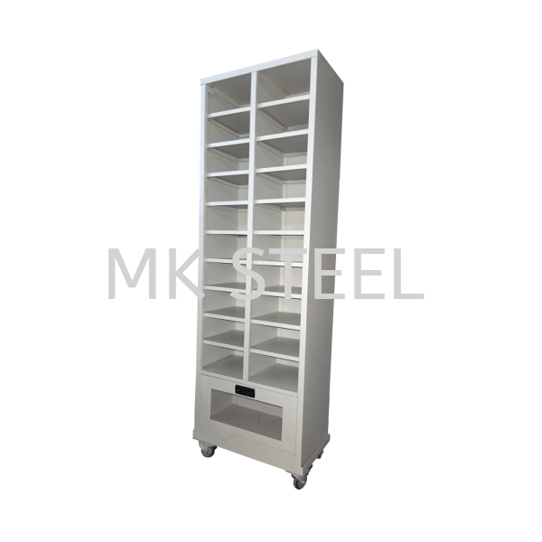 CUSTOM MADE 20 PIGEON HOLE & 1 DRAWER WITH ACRYLIC WINDOW + 3'' PU CASTOR TROLLEY Custom Made Malaysia, Selangor, Kuala Lumpur (KL), Sungai Buloh Manufacturer, Supplier, Supply, Supplies | MK STEEL HARDWARE SDN BHD